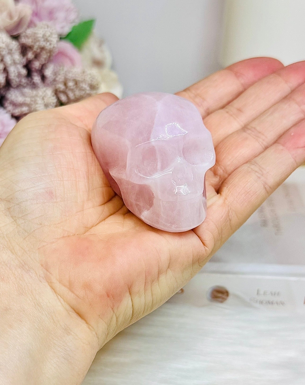 Rose Quartz Skull 6cm