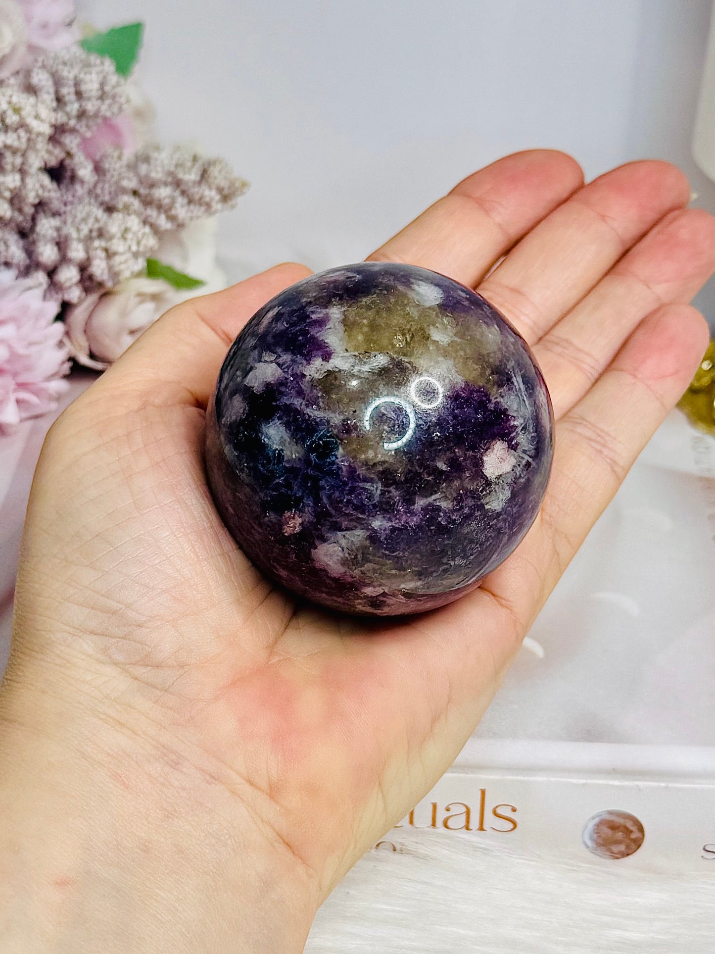 Pegmatite | Unicorn Stone Sphere on Stand 282g
