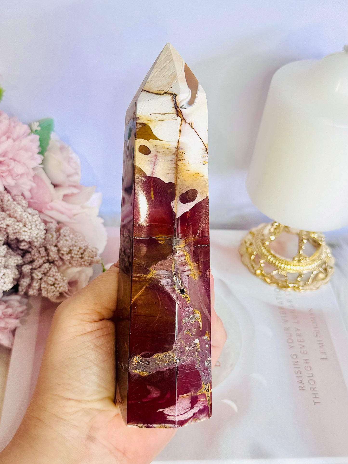 Gorgeous Large Chunky Mookaite Jasper Tower 17.5cm