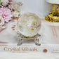 Clear Quartz Sphere With Golden Healer Inclusions 233g