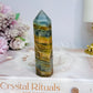 Natural Blue Onyx Tower 9cm