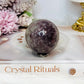 Pink Tourmaline Sphere on Stand 191g