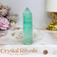 High Grade Green Watermelon Fluorite Tower 8cm