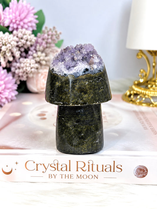 Amethyst Carved Mushroom 7.5cm