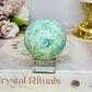 A Rare Stone ~ Genuine Inca Turquoise Sphere 5cm On Stand