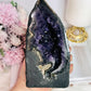 Classy & Truly Fabulous High Grade Large Deep Purple Sparkling Amethyst Cathedral 15cm 925grams From Brazil