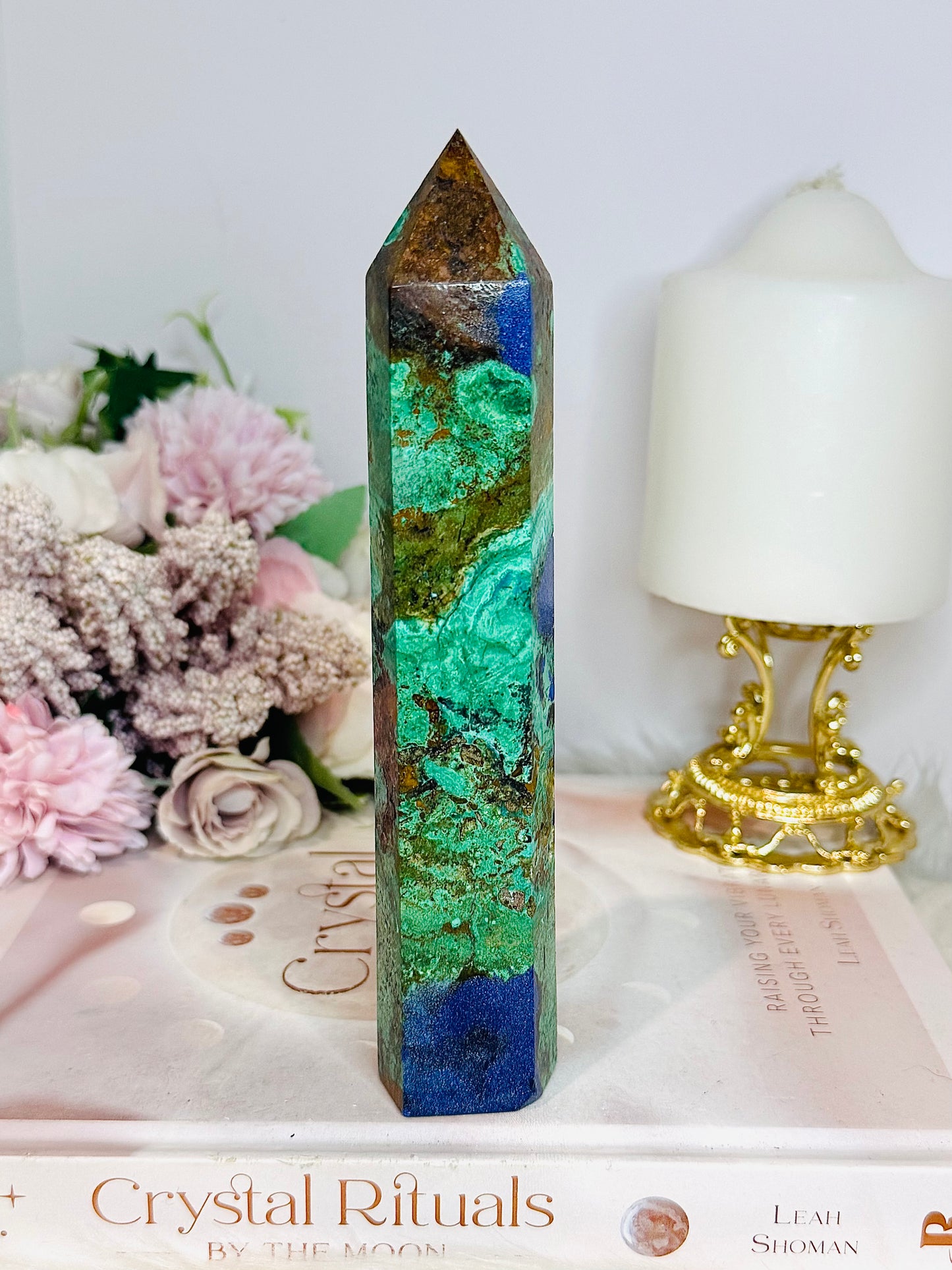 High Grade Azurite Tower 16.5cm