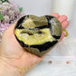 Large Septarian Druzy Heart on Stand 340g
