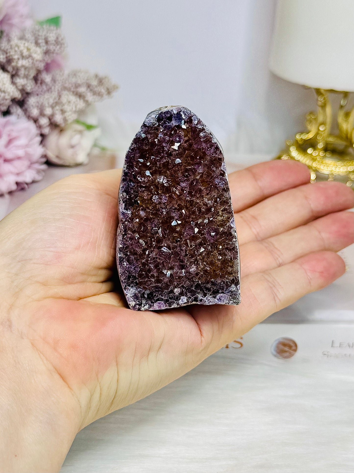 Galaxy Amethyst Base Cut Cluster 6.5cm 180g