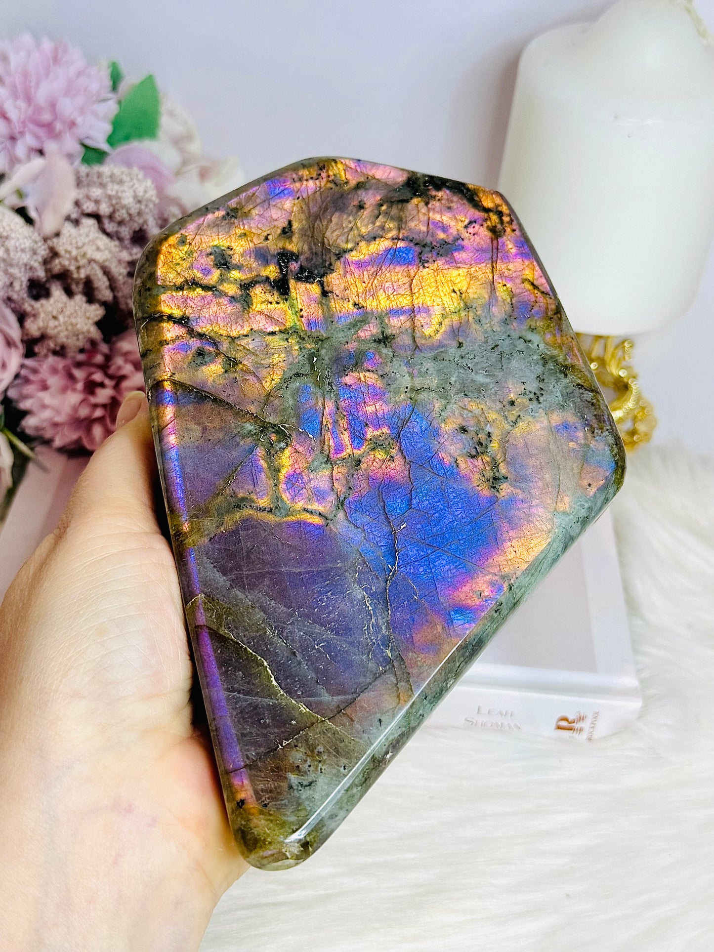 Exquisite Polished Labradorite Freeform 17cm 1.19KG