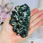 A Collectors Piece ~ Rare High Grade Green Hedenbergite Quartz Crystal Cluster 9.5cm 367g