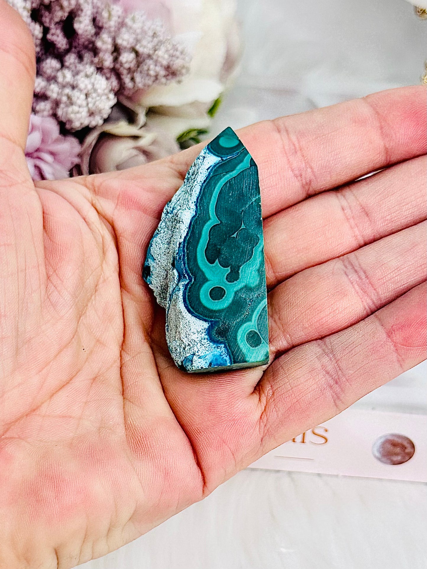 Stunning Chunky Chrysocolla Tower | Point 5cm