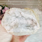 Huge Natural Moroccan Geode with Multicoloured Light Lamp 3.7KG