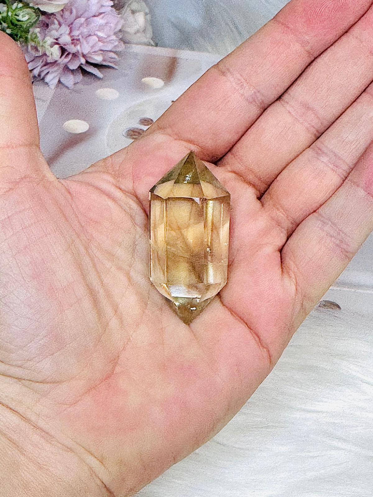 Citrine Double Terminated Point 5cm