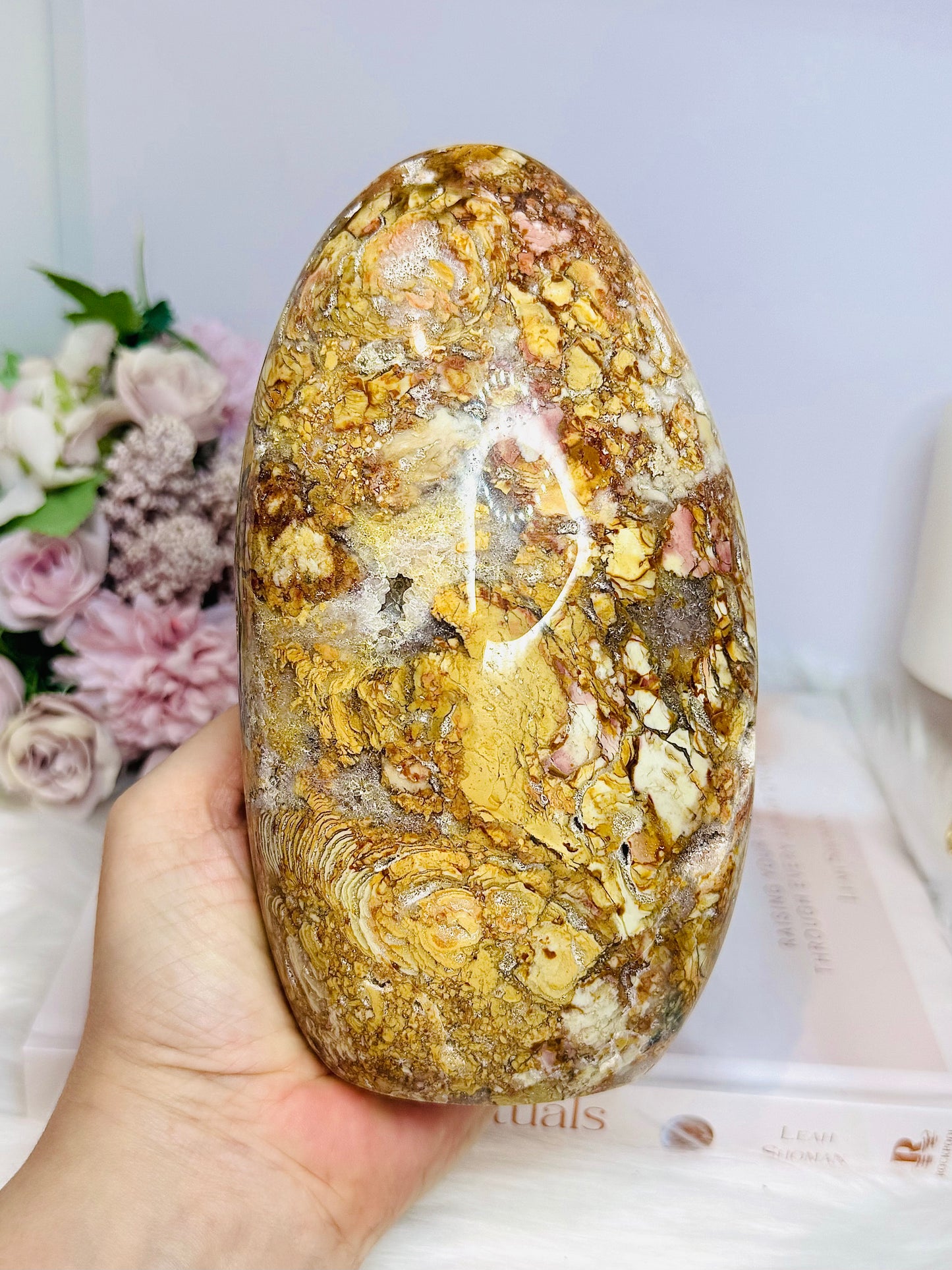 Large Ibis Jasper Carved 16cm 1.2KG Druzy Freeform