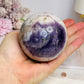 Large Chevron Amethyst Sphere on Stand 502g