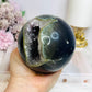 High Grade Huge Amethyst Druzy Agate Sphere on Stand 934g