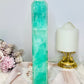 Huge High Grade Green Watermelon Fluorite Tower 24cm 885g