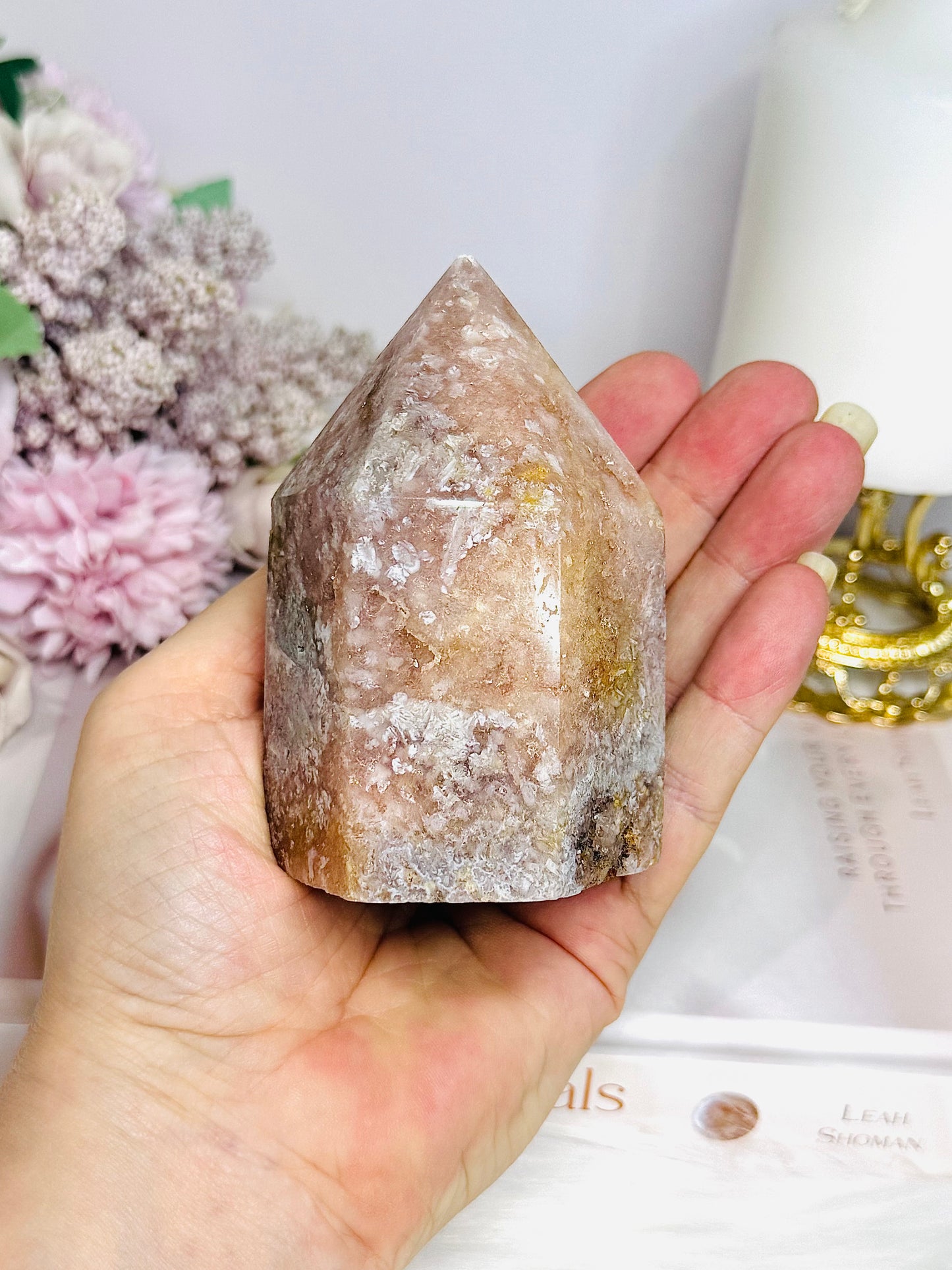 Chunky Pink Amethyst Tower 9cm 378g