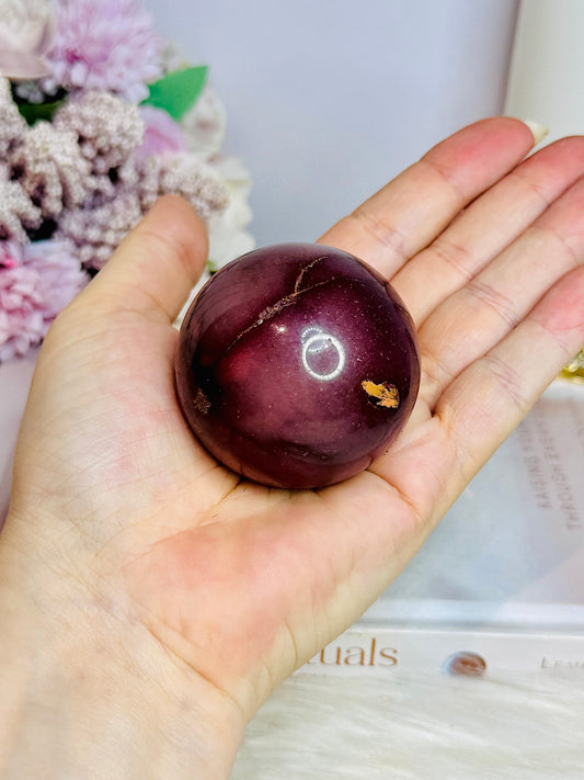 Mookaite Jasper Sphere on Stand 185g