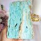 High Grade Incredible 15.5cm x 11cm Natural Blue Aragonite Slab