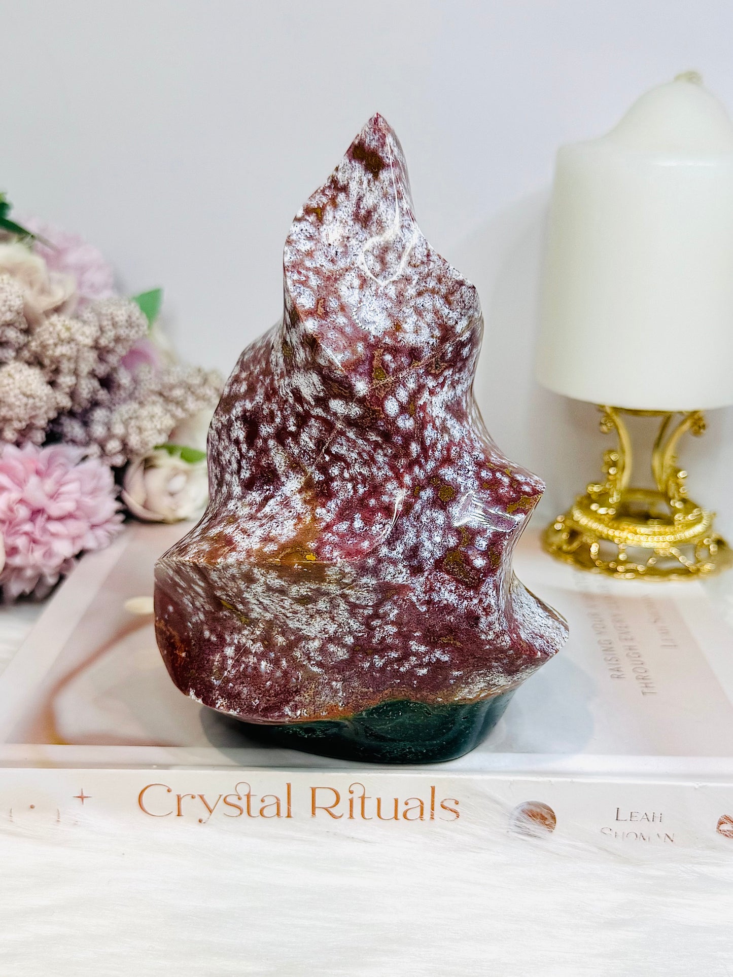 Large Ocean Jasper Flame 15cm 935g