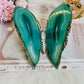 Amazing Large Green Agate Butterfly From Brazil 13cm