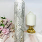 Large White Crazy Lace Agate Tower 25cm 956g