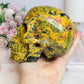 Huge Natural Stone Carved Realgar Skull 1.6KG