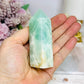 Pistachio Calcite Tower (Chip at bottom) 9cm