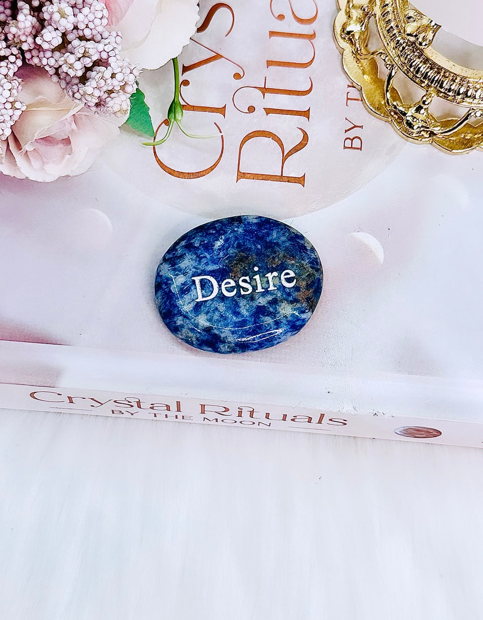 ‘DESIRE’ Sodalite worry stone