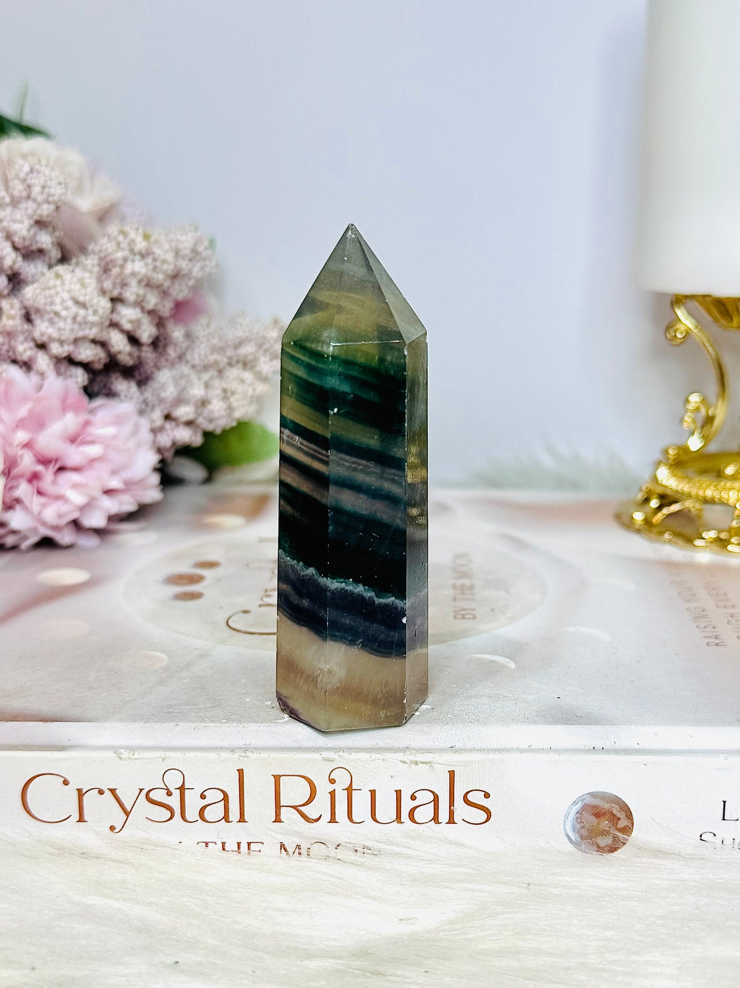 Rainbow Fluorite Tower 8.5cm