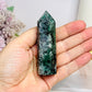 Moss Agate Tower 8.5cm