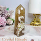 Flower Agate Tower 11cm