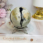 Large Volcano Agate Sphere (UV Reactive) On Stand 416g