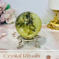 Druzy Prehnite Sphere on Stand 269g