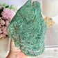 ⚜️ SALE ⚜️ Wow! Incredibly Gorgeous Sparkling High Grade Fuchsite Specimen 899grams On Silver Stand 20cm Tall (rose gold sold out)