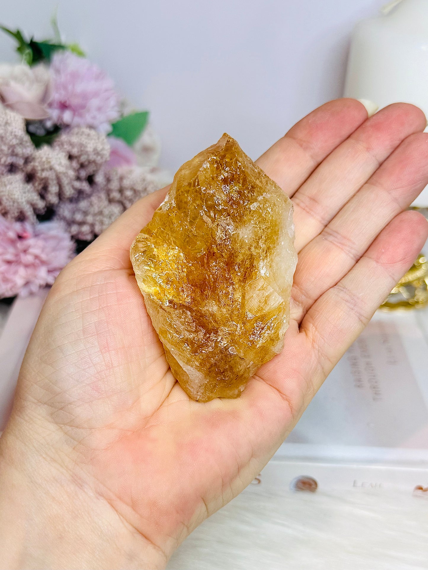 Citrine Freeform 8cm (Heat Treated)