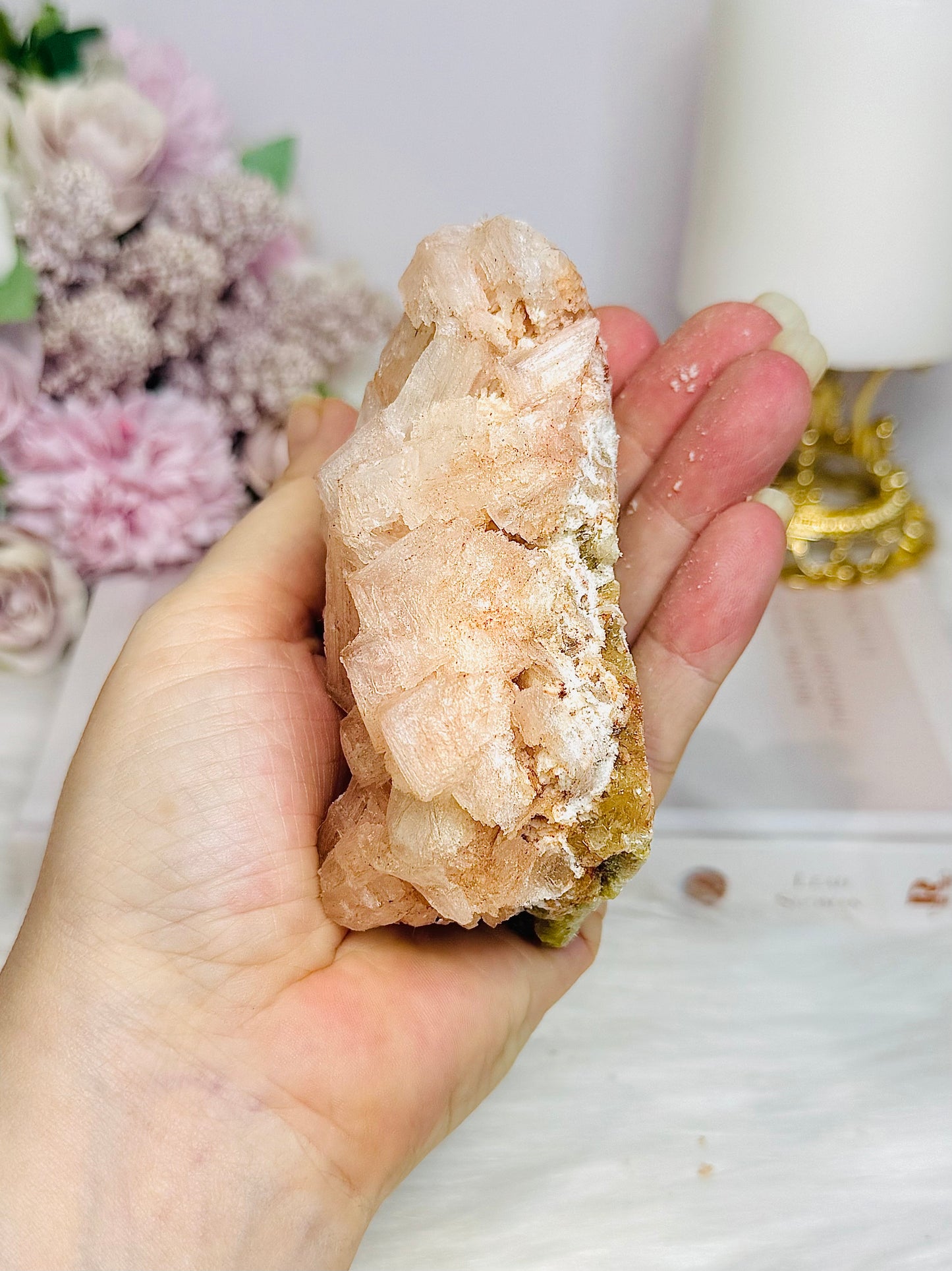 Natural Pink Halite Specimen 10cm 142g From USA