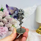 Chevron Amethyst X Clear Quartz Devil & Angel Wings 8.5cm