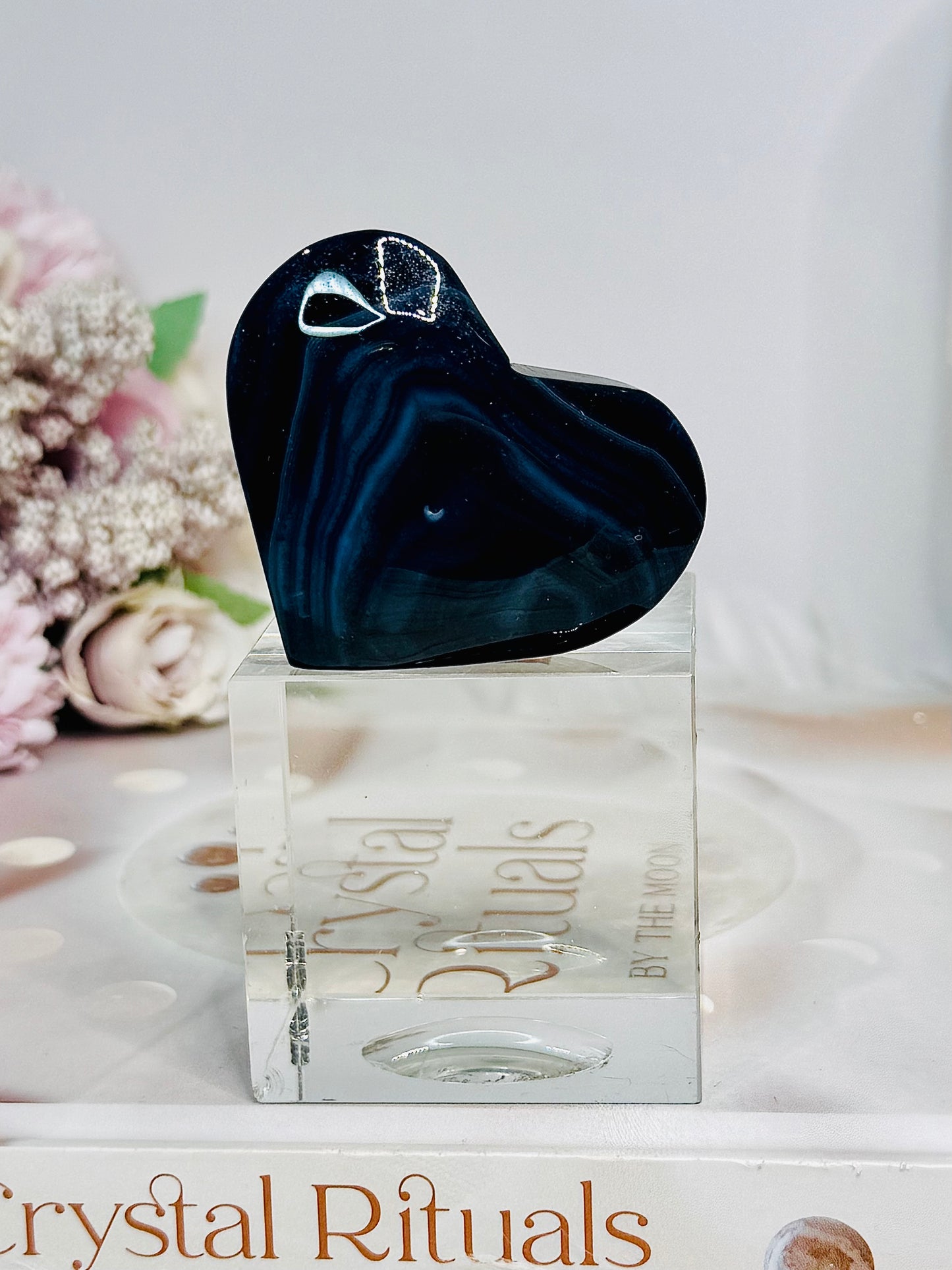 Black Agate Heart 6cm