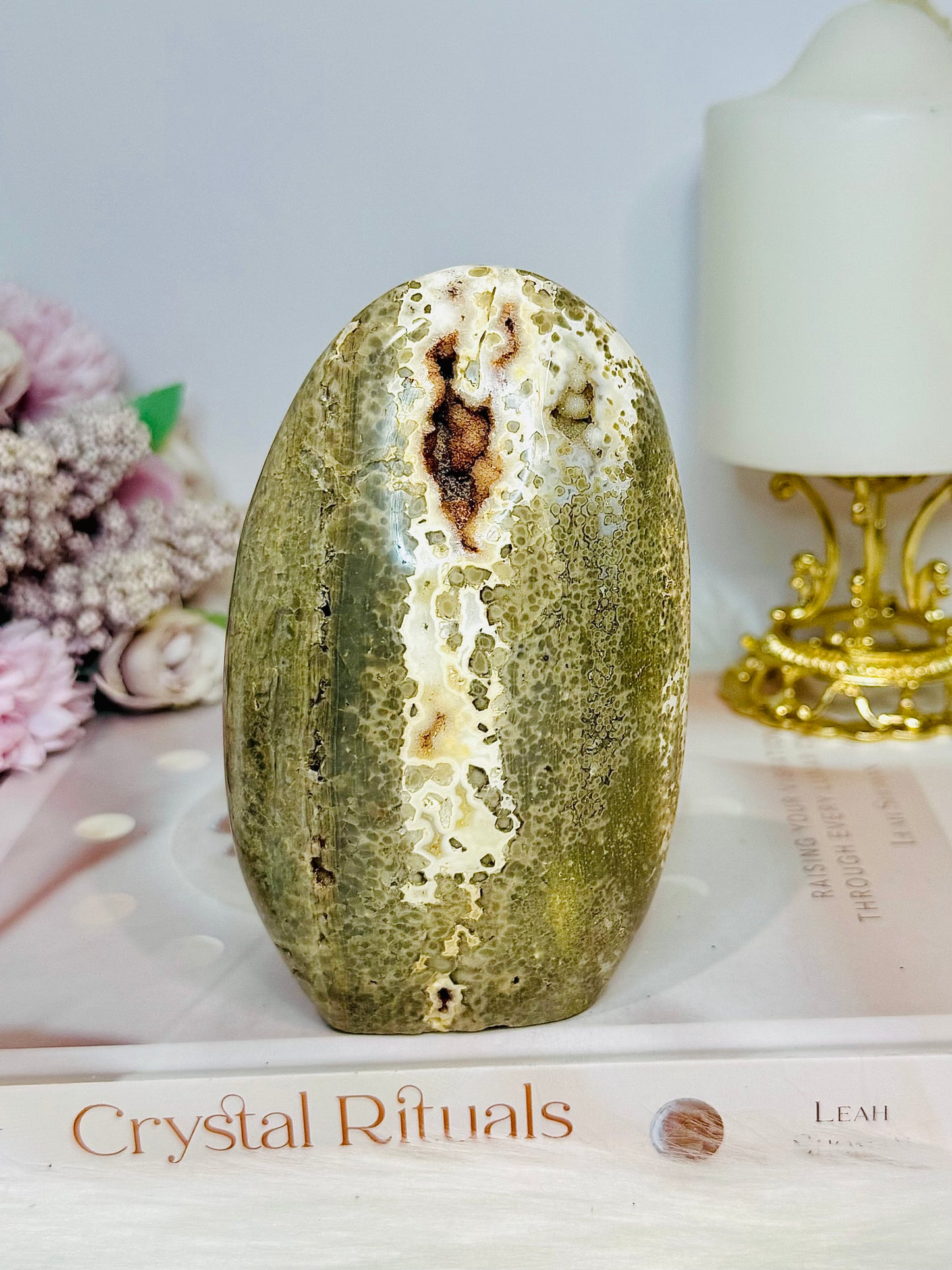 Ocean Jasper Druzy Freeform 12cm 521g