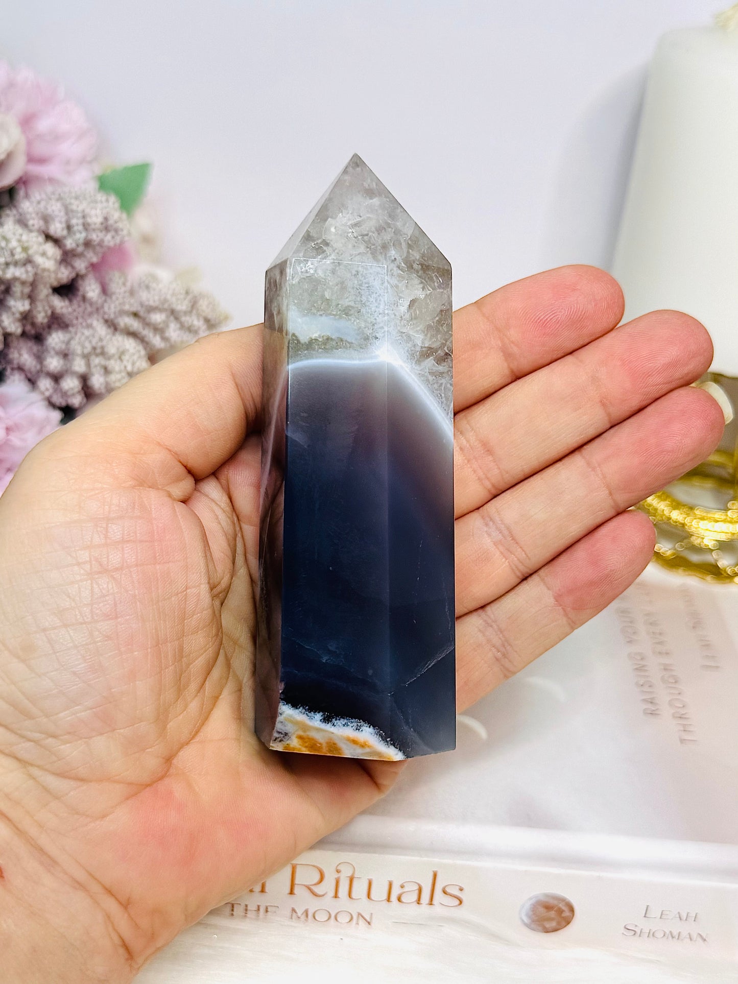 Chunky Agate Tower 10.5cm