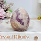 High Grade Druzy Pink Amethyst Flame | Freeform 6.5cm