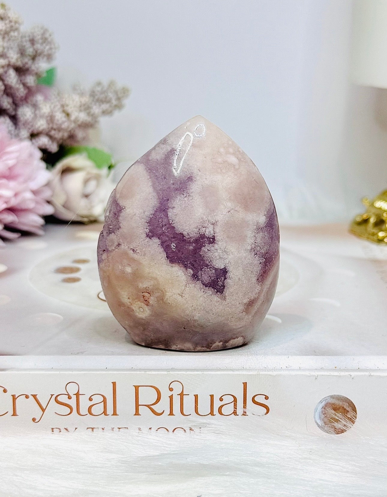 High Grade Druzy Pink Amethyst Flame | Freeform 6.5cm