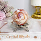 High Grade Flower Carnelian Sphere on Stand 246g