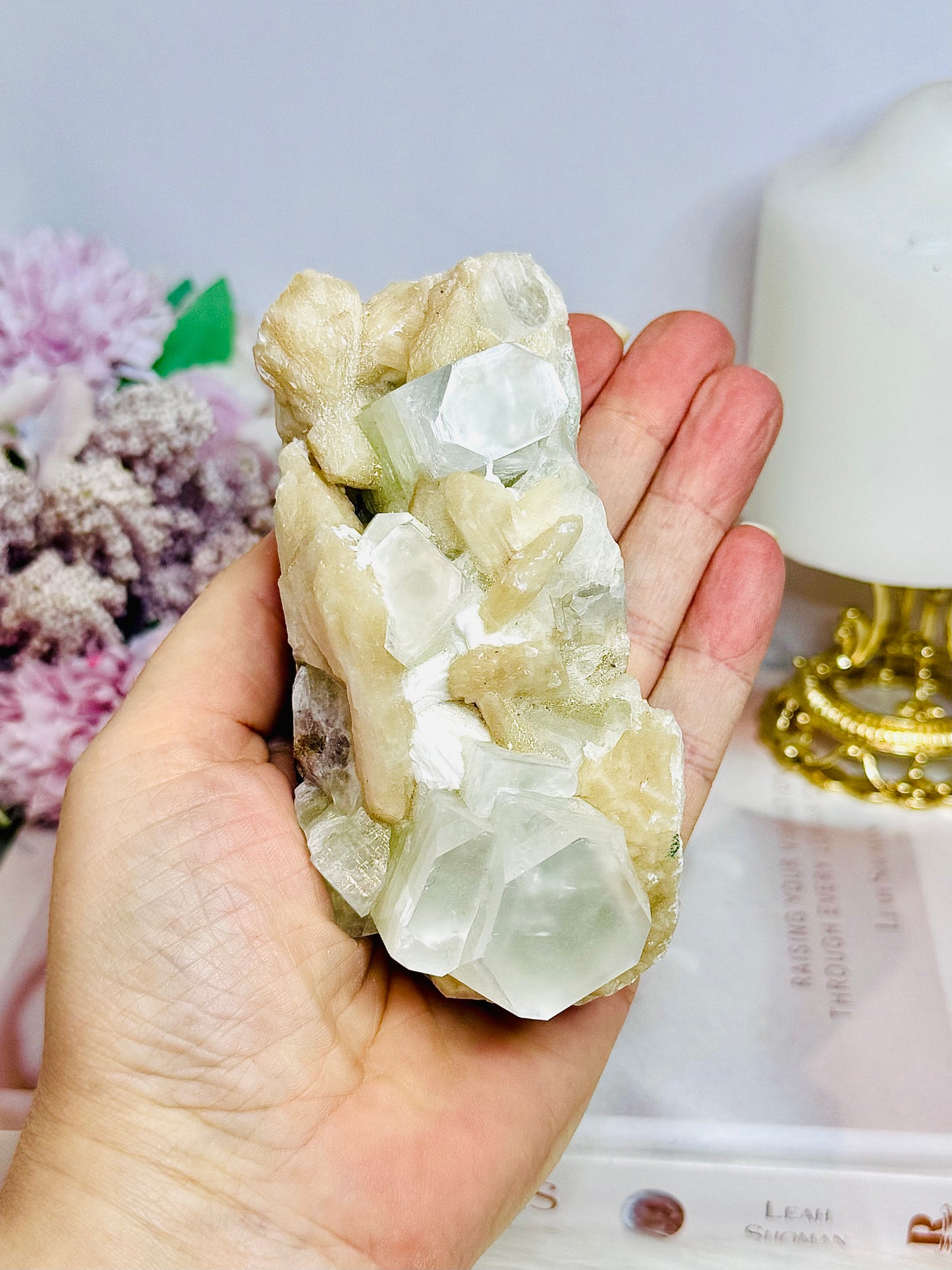 Natural Apophyllite & Stilbite Specimen 11cm 354g