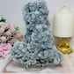 Large Natural Raw Sparkling Crystal Cluster on Stand 17cm 751g