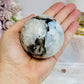 Rainbow Moonstone Sphere on Stand with Blue Flash 337g