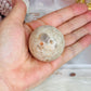 Natural Moonstone with Sunstone Sphere on Stand 126grams